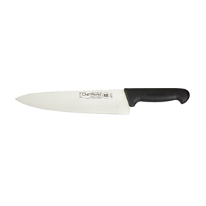 Chef Works Chefs Knife. 10" blade. Santoprene handle.