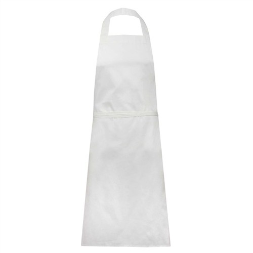 Chefs bib apron in white