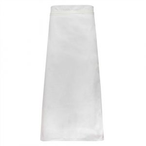 Chefs long white waist apron