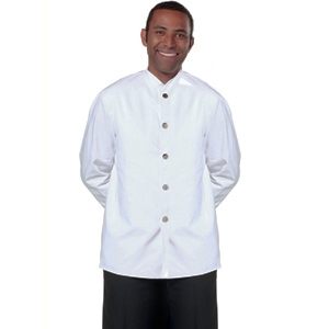Men's White Nehru waiters jacket