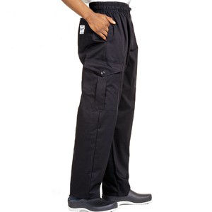 Le Chef combat trousers in black