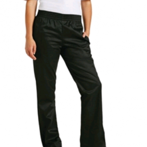 Womens Basic Baggy Chefs Trousers Black