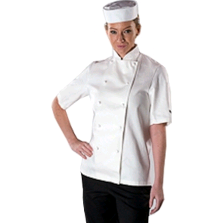 Short Sleeve 100% Cotton Chefs Jacket