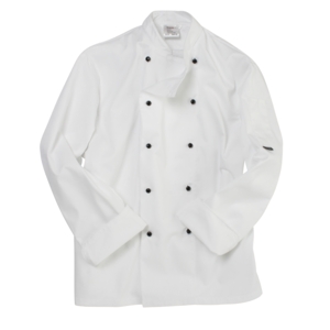 Dennys Slim Fit Chefs Jacket with removable buttons