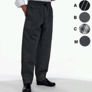 Black / Check up to 5XL BIG CHEFS Dennys Le Chef DF54 Professional Trousers 