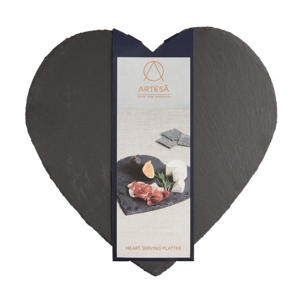 Artesà Appetiser Slate Heart Shaped Serving Platter