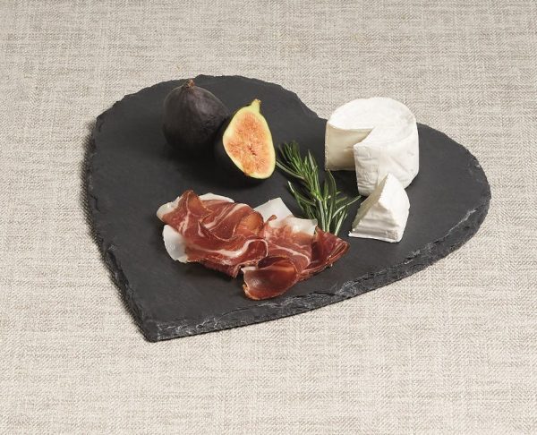 Artesà Appetiser Slate Heart Shaped Serving Platter